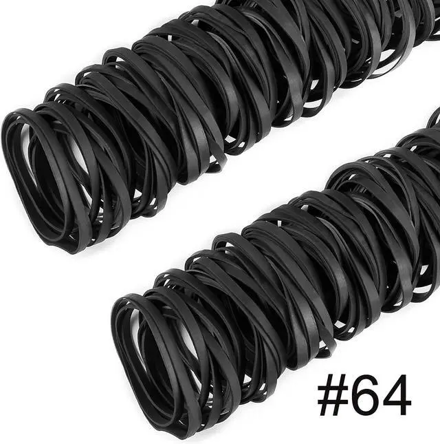 Alt view image 3 of 6 - Rubber Bands Black Size 64 110pcs Heavy Duty Thick Tactical Elastic Bands | Wide Rubber Band for Office Supplies Home money File Folders Strong Elastic Rubber Bands