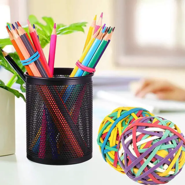 Alt view image 6 of 7 - AMUU Rubber Band Ball 2 pack Size 33 Rubber Bands 300pcs Wide Strong | Colors Rubber Bands for Office Supplies School Home