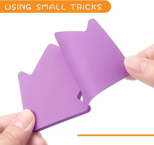 Alt view image 5 of 7 - SIMONA Arrow Shape Sticky Notes 8 Bright Colors, 600 Sheets | Arrow Design Self-Sticky Note Pads, 8 Assorted Bright Colors Sticky Notes for Office, School, Family