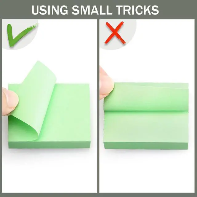 Alt view image 5 of 7 - Sticky Notes 1.5x2 Inch, Self-Adhesive 30 Pads, 10 Bright Multi Colors | 60 Sheets/Pad, Perfect for offices, schools, and home.