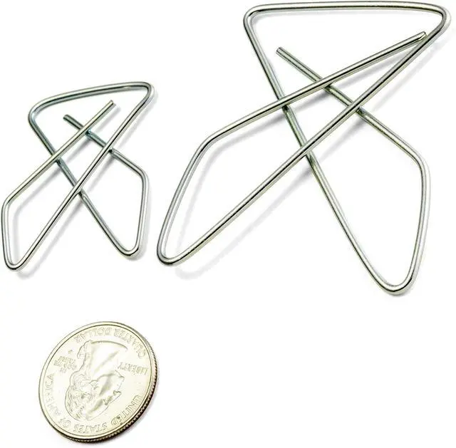 Alt view image 7 of 7 - Officemate Butterfly Clips, Large, 1.875 inch x 2.625 inch, 144 Clips (12 Boxes of 12 Each) (99966), Silver
