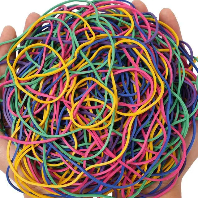 Alt view image 5 of 6 - Rubber Bands Size #117A 190pcs Strong Elastic Bands for Office Supplies | Large Big Long Rubber Band Trash Cans File Folders Litter Box (7" x 1/16")
