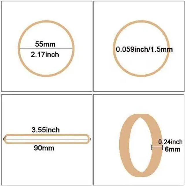 Alt view image 2 of 5 - Foshine Rubber Bands Size #64, Elastic Band Beige 0.5bl about 110Pcs Wide Rubber Band For Office Home Supplies(3 1/2" x 1/16") | Rubber Band For Office Supplies Home (3 1/2" x 1/16")