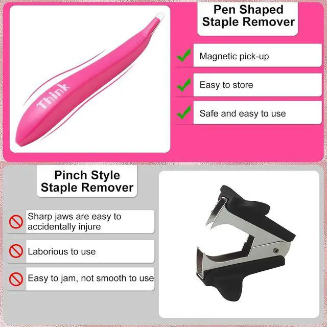 Alt view image 5 of 7 - Magnetic Staple Remover 5 Pack | Ergonomic Staple Puller, Quick and Effortless Staple Removal, for School & Home Office
