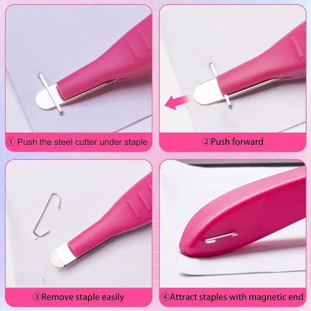 Alt view image 6 of 7 - Magnetic Staple Remover 5 Pack | Ergonomic Staple Puller, Quick and Effortless Staple Removal, for School & Home Office