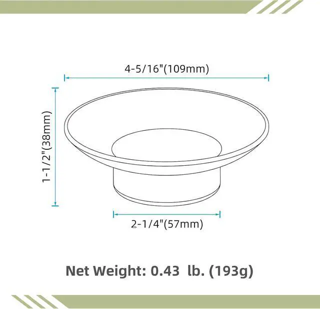 Alt view image 2 of 7 - Aomasi Glass Round Soap Holder for Bathroom Shower Sink, Frosted | Substantial Glass Soap Dishes, Anti-slip Thickened Base, Sponges & Brushes Storage, Easy to Clean, Smooth Round Edges