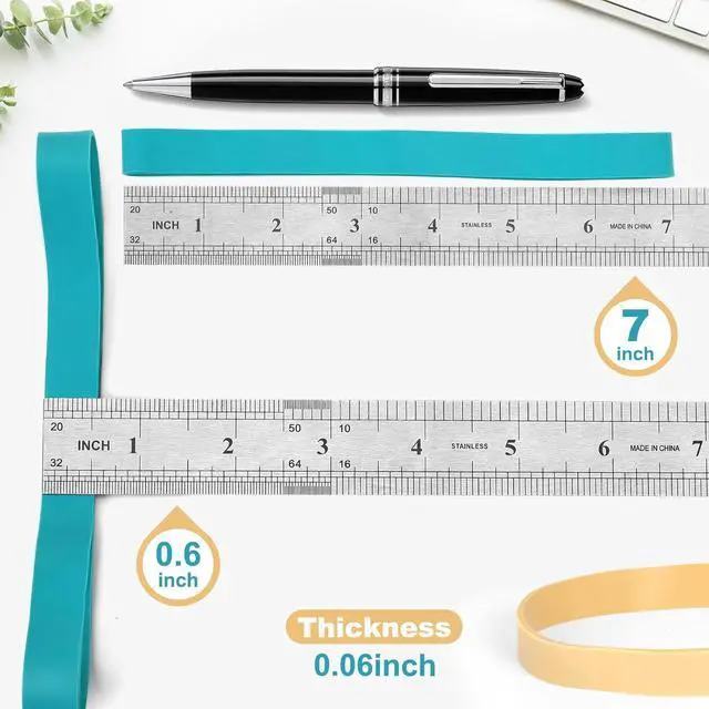 Alt view image 2 of 7 - 36Pcs Large Rubber Bands Heavy Duty, Size#107, Thick | Extra Wide Big Rubber Bands for Office Supplies, Industrial & Power Wheels Traction, Reusable Ranger Bands