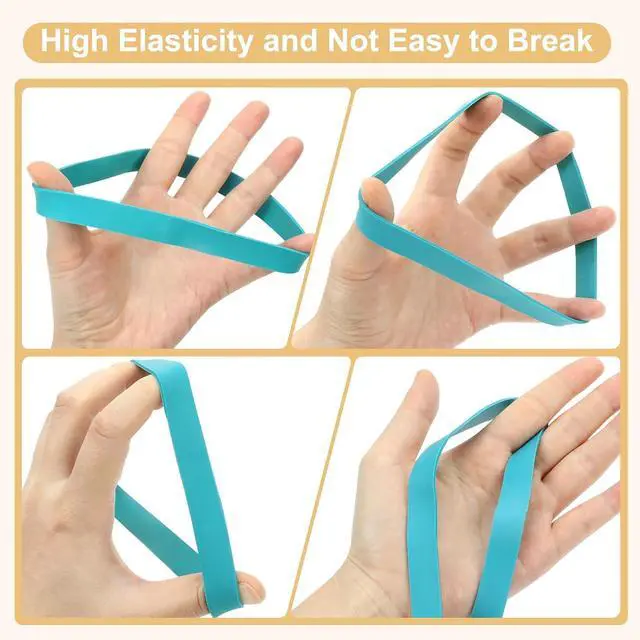 Alt view image 4 of 7 - 36Pcs Large Rubber Bands Heavy Duty, Size#107, Thick | Extra Wide Big Rubber Bands for Office Supplies, Industrial & Power Wheels Traction, Reusable Ranger Bands