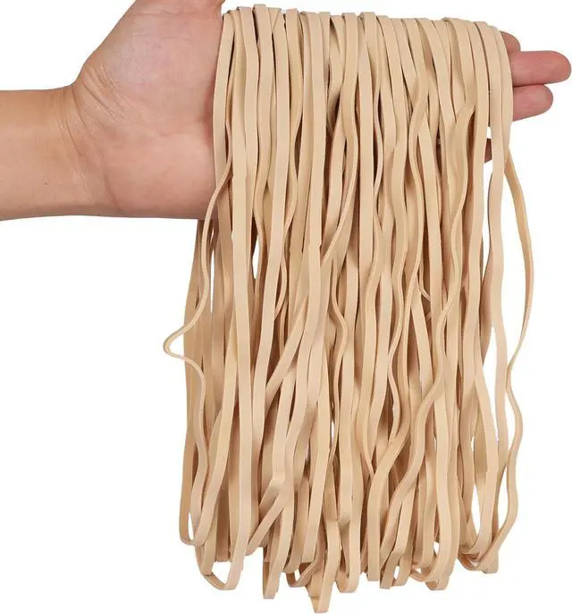 Main image of AIWOQI Rubber Bands 12in 45Pcs Wide Long Garbage Can Rubber Band Large Big | Elastic Rubber Band for Office Supplies File Folders Litter Box Trash Can Bands(12" x 0.2")