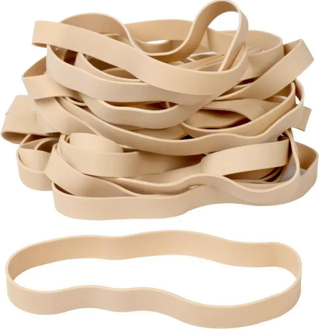 Main image of AMUU Rubber Bands Thick Size #107 Wide 30 Pack Big Elastics Bands Large Long Rubber Bands for Office Supply File Folders Box Books Gifts Notebook(7" x 5/8")