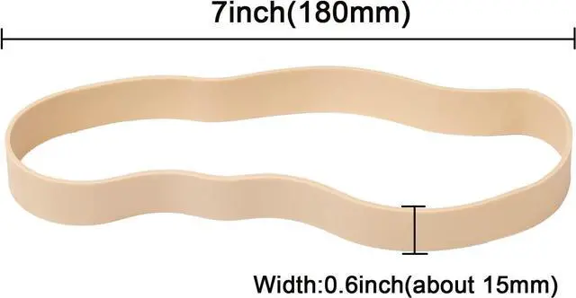 Alt view image 4 of 7 - AMUU Rubber Bands Thick Size #107 Wide 30 Pack Big Elastics Bands Large Long Rubber Bands for Office Supply File Folders Box Books Gifts Notebook(7" x 5/8")