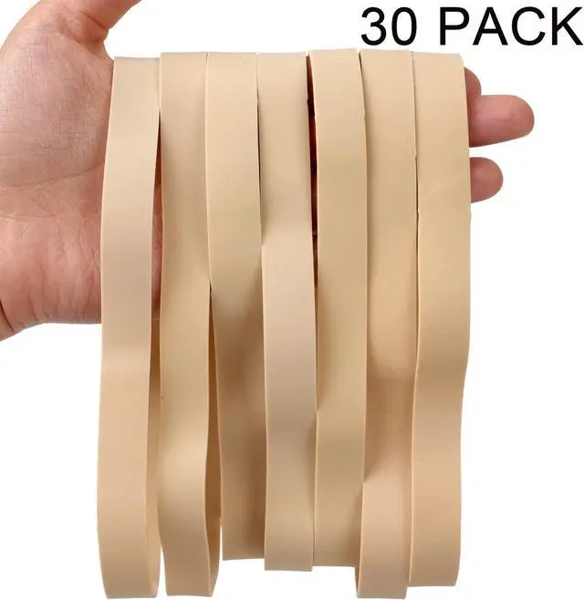 Alt view image 5 of 7 - AMUU Rubber Bands Thick Size #107 Wide 30 Pack Big Elastics Bands Large Long Rubber Bands for Office Supply File Folders Box Books Gifts Notebook(7" x 5/8")