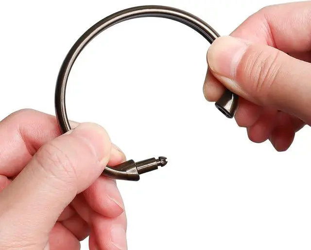 Alt view image 5 of 7 - Shower Curtain Rings-12 Pack- Plastic Shower Curtain Hooks O-Shaped Rings Hook Glide Easily on Bathroom Shower Rod(Bronze)