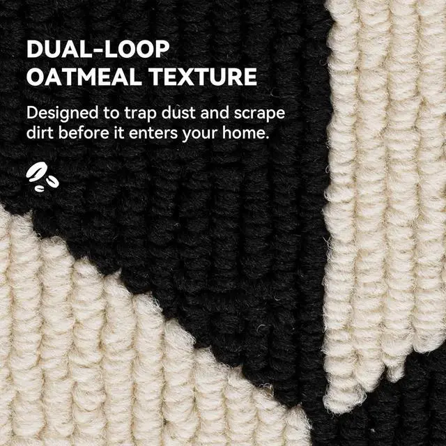 Alt view image 4 of 7 - GRANNY SAYS Indoor Outdoor Doormat 20x32 Non-Slip Washable Entry Mat | Low profile polypropylene fleece traps dirt & moisture; rubber non-slip backing; machine washable; indoor or covered patio