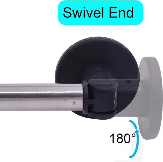 Alt view image 6 of 6 - YYST Type B 16"-28" Magnetic Curtain Rods for Metal Doors Magnetic Rod Extends for Iron and Steel Place, Magnetic Cafe Curtain Rod- W Magnets (Black-1)