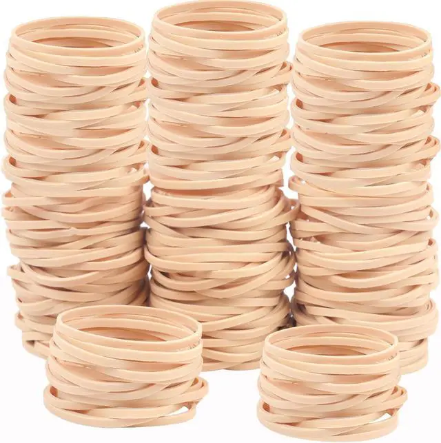 Main image of Rubber Bands Size #33 Beige 120pcs Elastic Rubber Bands for Office Supplies