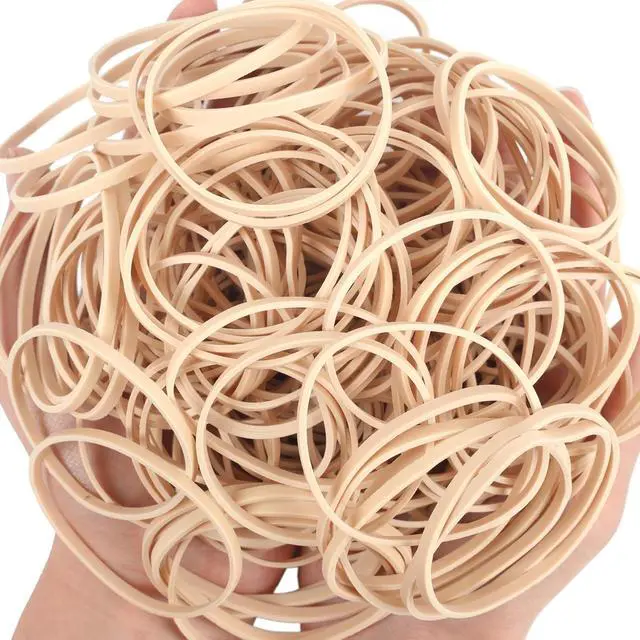 Alt view image 3 of 7 - Rubber Bands Size #33 Beige 120pcs Elastic Rubber Bands for Office Supplies