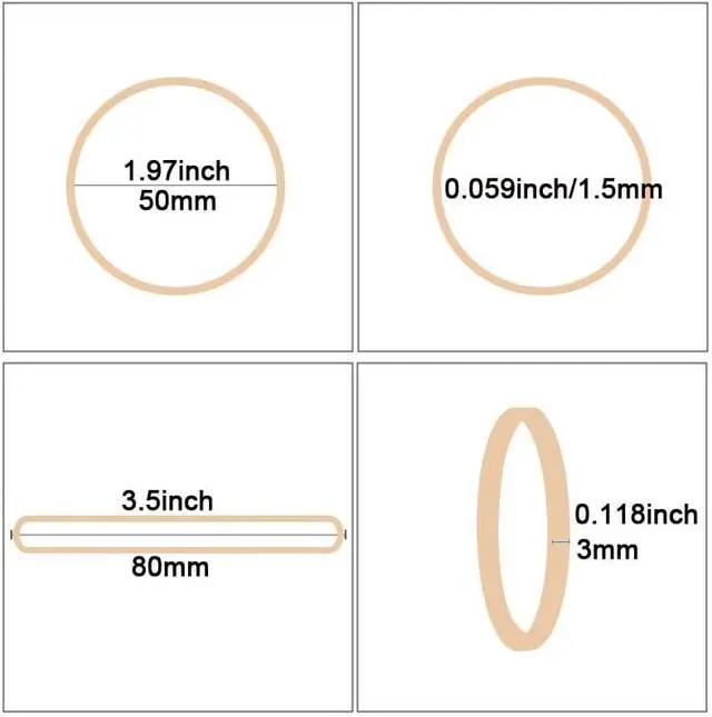 Alt view image 2 of 7 - Rubber Bands Size #33 Beige 120pcs Elastic Rubber Bands for Office Supplies