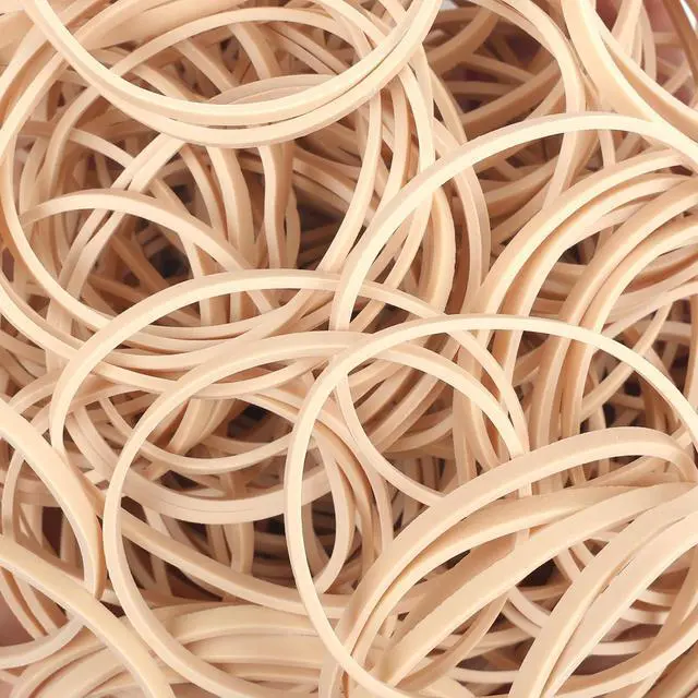 Alt view image 7 of 7 - Rubber Bands Size #33 Beige 120pcs Elastic Rubber Bands for Office Supplies