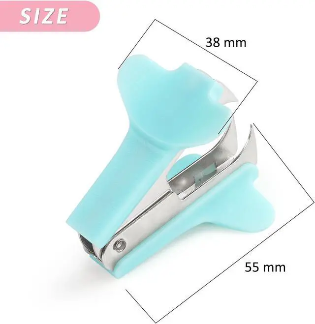 Alt view image 3 of 7 - ZZTX 3 Pack Staple Remover (Pink, Blue, Purple) | Easy removal, No paper tear, Durable & sturdy, Jaw type