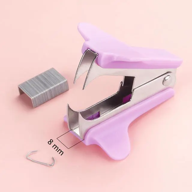 Alt view image 5 of 7 - ZZTX 3 Pack Staple Remover (Pink, Blue, Purple) | Easy removal, No paper tear, Durable & sturdy, Jaw type