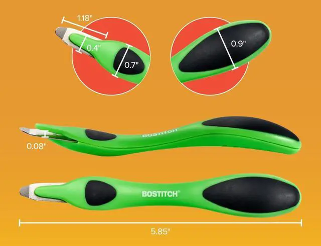 Alt view image 3 of 7 - Bostitch Professional Magnetic Easy Staple Remover, Neon Colors, 3 Pack | Staple Remover Tool for Home & School