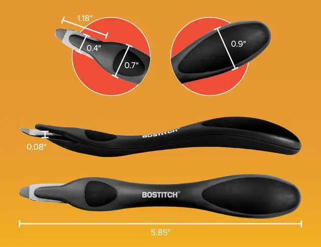 Alt view image 5 of 7 - Bostitch Office Easy Staple Remover, Magnetic Tip, 3-Pack (40000M-BLK-3PK)
