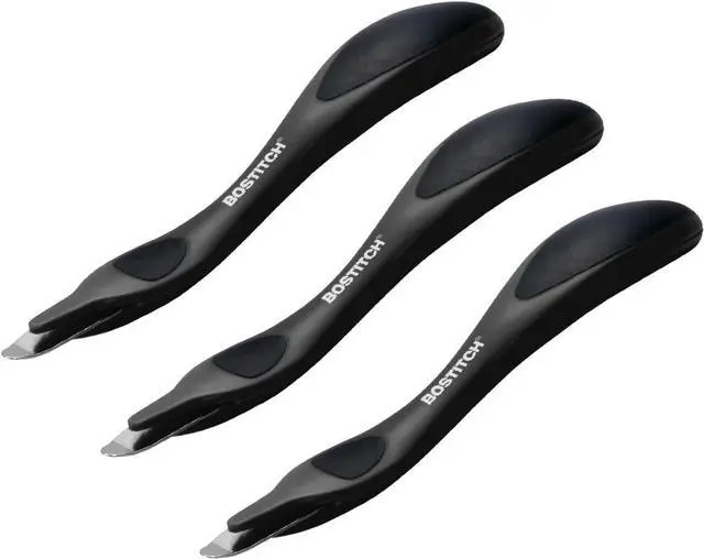 Main image of Bostitch Office Easy Staple Remover, Magnetic Tip, 3-Pack (40000M-BLK-3PK)