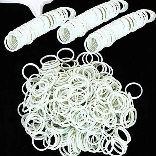 Alt view image 5 of 6 - AMUU rubber bands small Mini Elastic Bands black white 1200pcs | Rubber Band for Office Supplies School Home