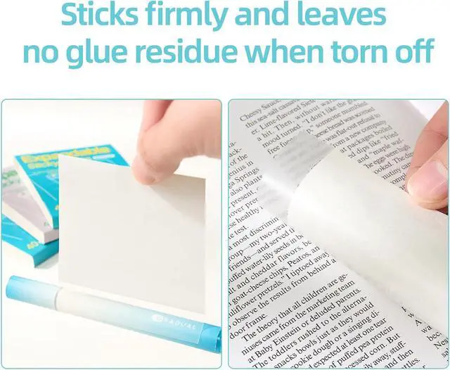 Alt view image 6 of 7 - Expandable Sticky Notes, 4 Pack 3×3 Inch White Self-Stick Pads | 40 sheets per pad with strong self-adhesion. Ideal for home, office, notebooks and daily memo organization use.