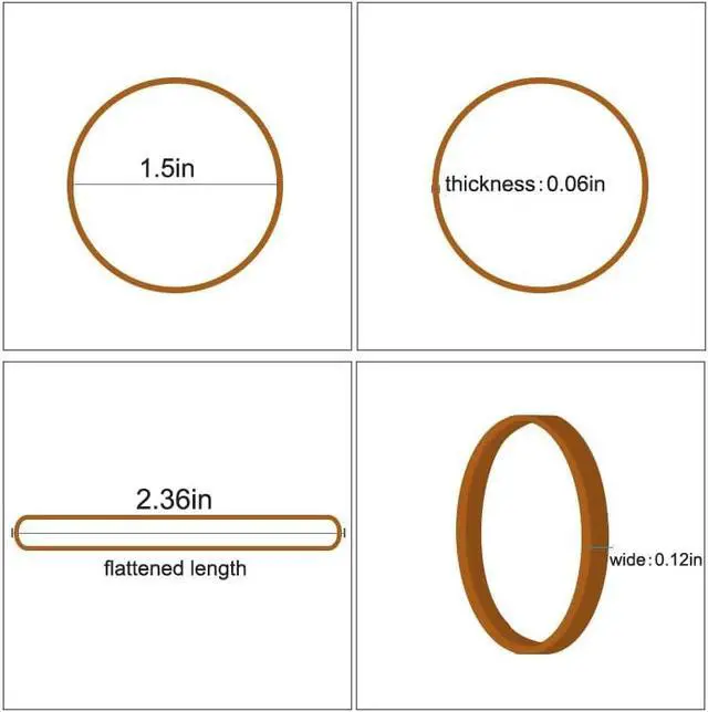Alt view image 3 of 7 - Rubber Bands Size 31 Wide 250pcs Small Rubber Bands for Office Supplies | Tactical Elastic Bands Heavy Duty Strong for Home (2.8 x 0.125 in)