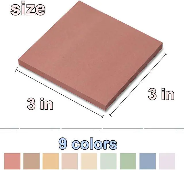 Alt view image 3 of 7 - (18 Pack) Pop Up Sticky Notes Refill,Vintage 3x3 in Accordion Stickies | Office School Memo Note Pads,Post on Windows Doors,Foldable,Easy to Write on, Super Sticking Power