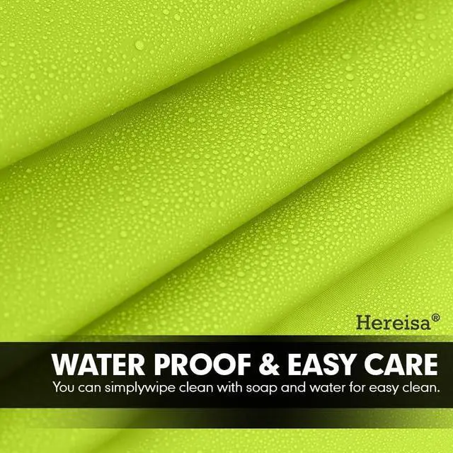 Alt view image 3 of 7 - PEVA Shower Curtain Lime Green 3G Lightweight, 72"x72" Bathroom Decor with 12 Reinforced Metal Grommets & 3 Magnets
