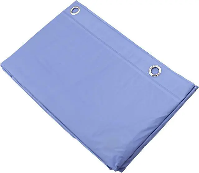 Alt view image 2 of 4 - Dependable Industries inc. Essentials Extra Long Magnetic Bottom Shower Curtain Liner with 84 inches Height x 72 Inch with Metal Grommets (Light Blue)