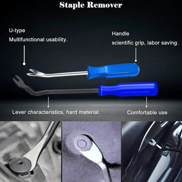 Alt view image 4 of 7 - 3Pcs Heavy Duty Upholstery and Construction Staple Remover with Tack Puller Tool, Nail Puller, Carpet Remover, for Removing All Kinds of Staples
