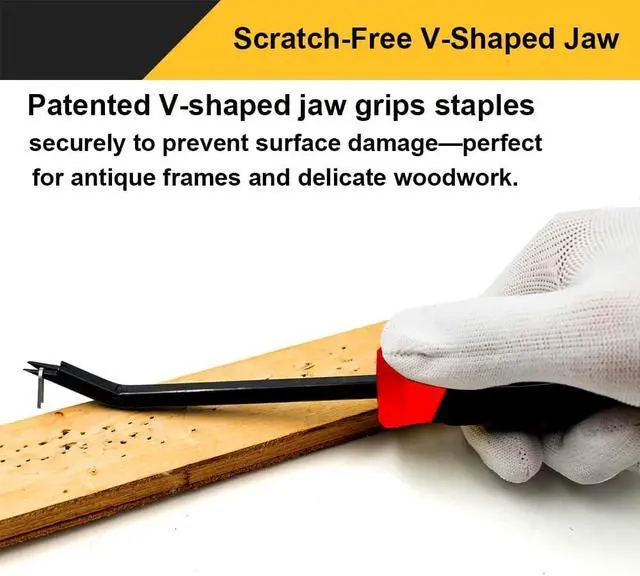 Alt view image 4 of 7 - Staple Remover,Heavy Duty Staple Remover,Upholstery Stapler Puller Lifter Tool for Carpet,Wood,Hardwood Floors,Construction,Furniture