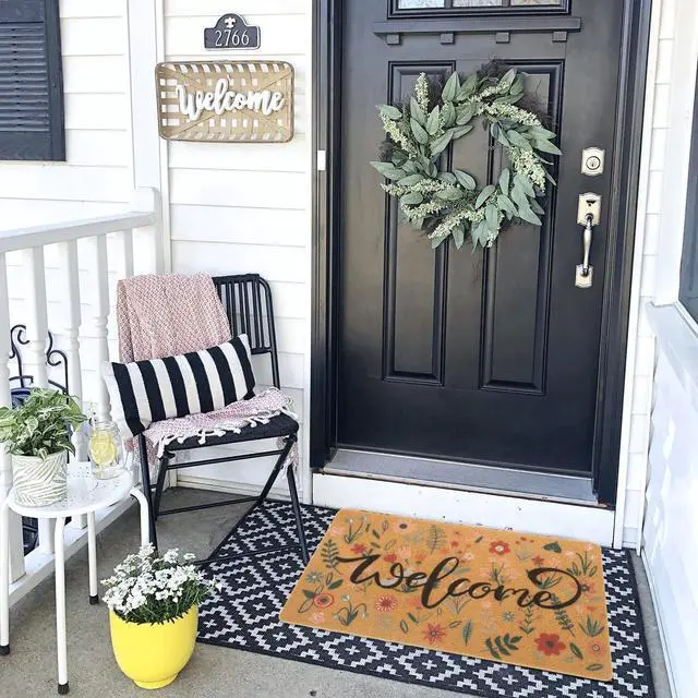 Alt view image 2 of 7 - FGSS Summer Spring Doormat Welcome-Door-Mats Holiday-Doormats 17X29 Inch