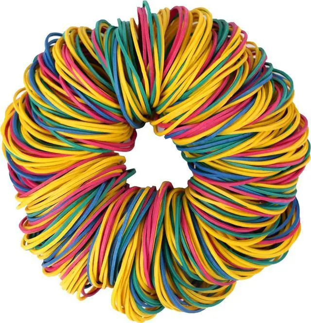 Main image of AIWOQI Rubber Bands Size 16 Elastic Rubber Band Strong Small 600 Pcs | Rubber Bands for office supply home Package Household
