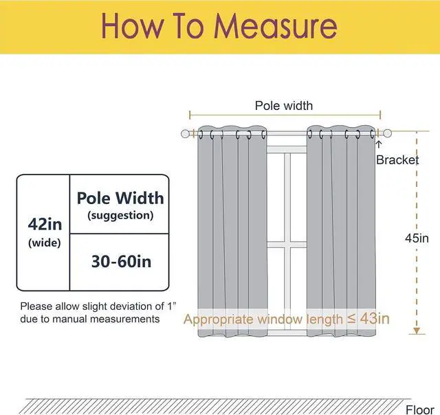 Alt view image 2 of 7 - NICETOWN Grey Kitchen Blackout Short Curtain Panels for Bedroom, 45 Inch Long Thermal Insulated Grommet Top Blackout Draperies and Drapes (2 Panels, W42 x L45 -Inch, Grey)