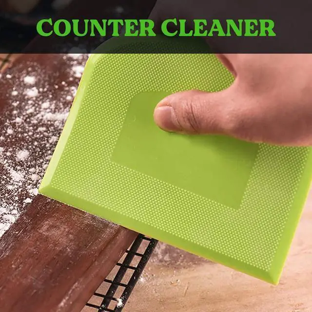 Alt view image 5 of 6 - SURDOCA Dough Scraper Bench Scraper - 3P 4.7x3.7" Plastic Flexible Bowl Scraper, Sharp Edge & Angles Cake Scraper. Non-Slip Bakeware Decorating Tools Sculpting & Modeling Tools - Pure White