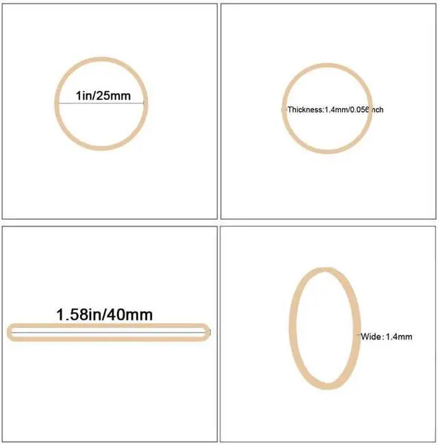 Alt view image 2 of 6 - Rubber Bands Size10 Beige 600pcs Elastic Rubber Bands for Office Supplies | Small Strong Rubber Bands for Home flowers
