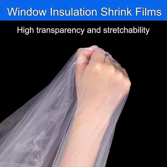 Alt view image 5 of 7 - Thermal Shrink Window Insulation Film Kit 5 Pack (47"x315") Heavy-Duty, Custom-Cut to Size | Blocks Drafts, Saves Energy | Easy DIY Install & Remove with Tape | Fits Home, Office, RV