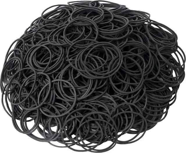 Alt view image 5 of 6 - Rubber Bands Size16 Elastic Rubber Band #16 Black 500Pcs rubber bands office supplies File Folders Litter Box (Black)