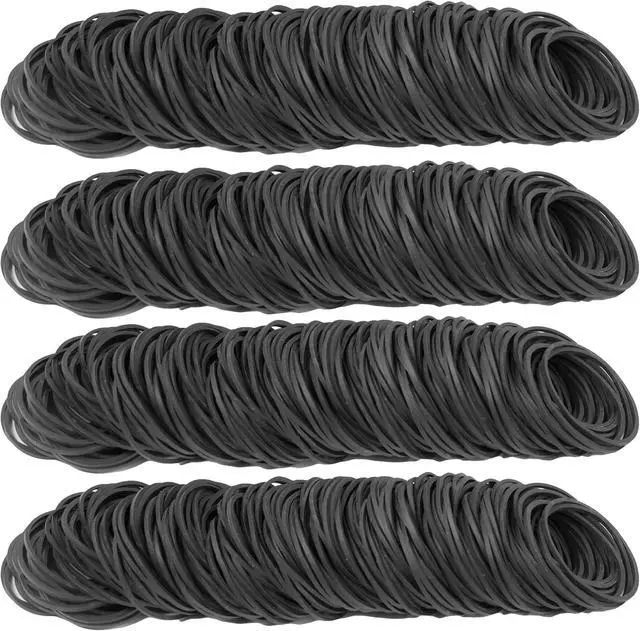 Alt view image 6 of 6 - Rubber Bands Size16 Elastic Rubber Band #16 Black 500Pcs rubber bands office supplies File Folders Litter Box (Black)