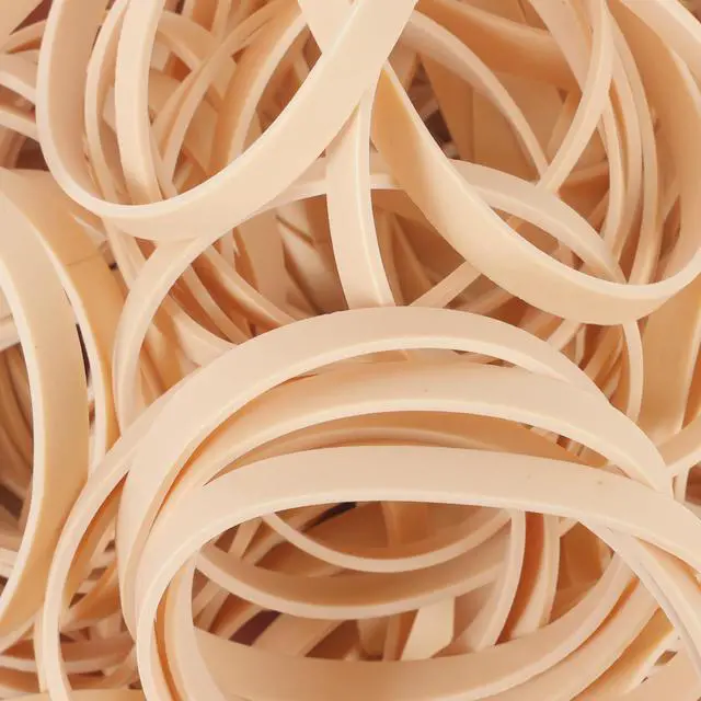 Alt view image 3 of 7 - YOUOWO Rubber Bands Size #64 Beige 80pcs Elastic Rubber Bands for Office Supplies home school