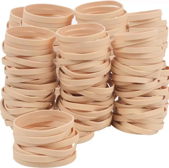 Alt view image 4 of 7 - YOUOWO Rubber Bands Size #64 Beige 80pcs Elastic Rubber Bands for Office Supplies home school