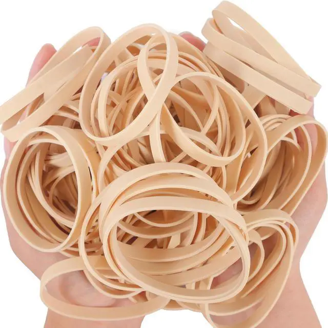 Alt view image 7 of 7 - YOUOWO Rubber Bands Size #64 Beige 80pcs Elastic Rubber Bands for Office Supplies home school