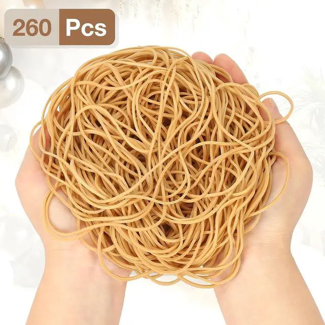 Alt view image 5 of 7 - 260Pcs Long Rubber Bands for Balloon Arch, Size #117A | Stretchy Elastic Ligas for DIY Wedding, Birthday & Shower Decorations - Large Rubber Bands for Office Trash Cans File Folders