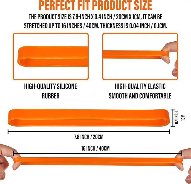 Alt view image 4 of 7 - Large Rubber Bands Heavy Duty Thick Wide Strong Extra Large Giant Elastic Bands Extra Wide Big Size XL Rubberbands Heavy Rubber Bands Strong Thick Wide Elastic Band Big Rubberband Heavy (10 Pieces)