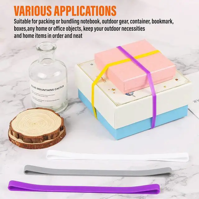 Alt view image 6 of 7 - Large Rubber Bands Heavy Duty Thick Wide Strong Extra Large Giant Elastic Bands Extra Wide Big Size XL Rubberbands Heavy Rubber Bands Strong Thick Wide Elastic Band Big Rubberband Heavy (10 Pieces)